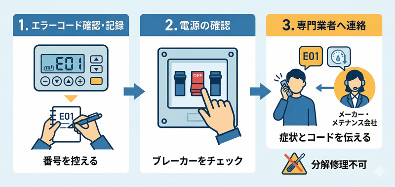 不具合時の初期対応の流れ